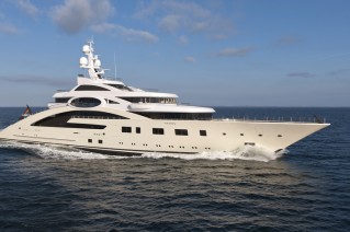 85m luxury motor yacht ACE (ex project Rocky) - Photo by Klaus Jordan
